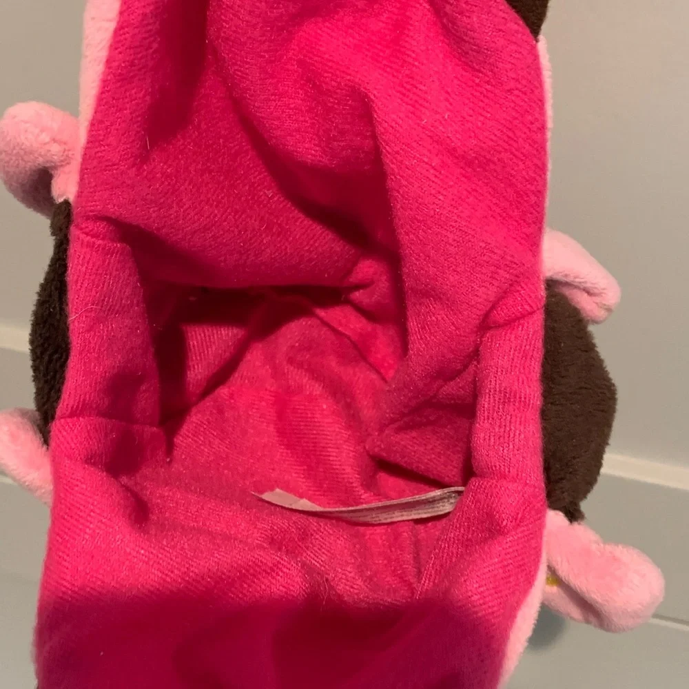 Plush Pink & Brown Cupcake Kids Tote purse